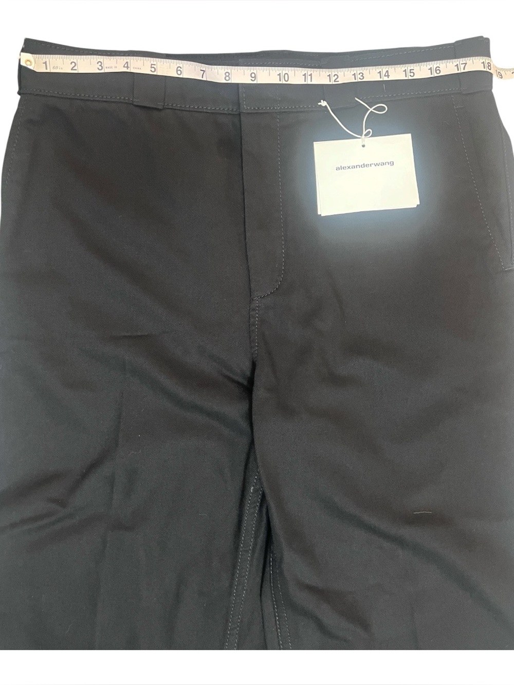 Alexander Wang Skate Fit Denim Chino Wide Leg Oversized Pants Sz 36 NWT w/COA - Picture 7 of 13